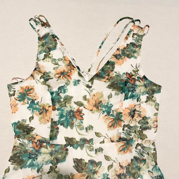 Forever 21 Contemporary Floral Dress Womens Size Large - Picture 2 of 16